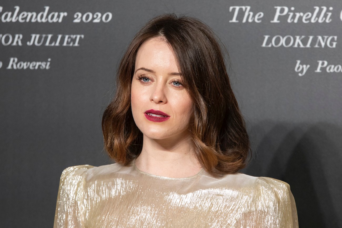 Claire Foy poses on the red carpet at the presentation of the Pirelli 2020 Calendar