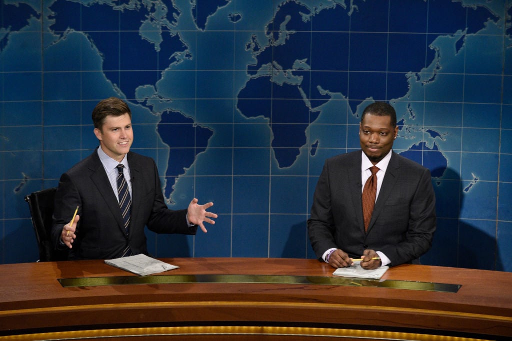 SNL Weekend Update Colin Jost and Michael Che