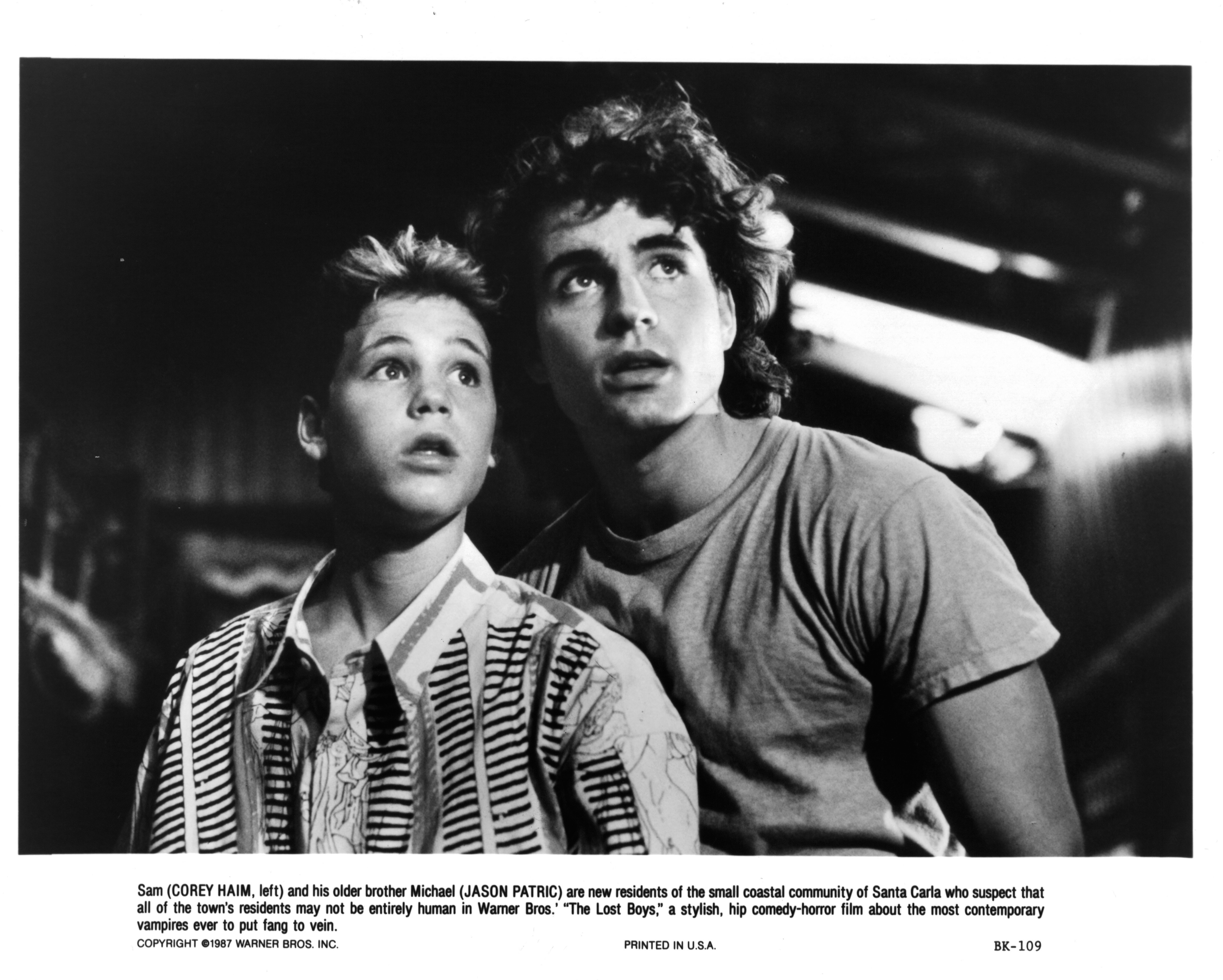 Corey Haim and Jason Patric in 'The Lost Boys'