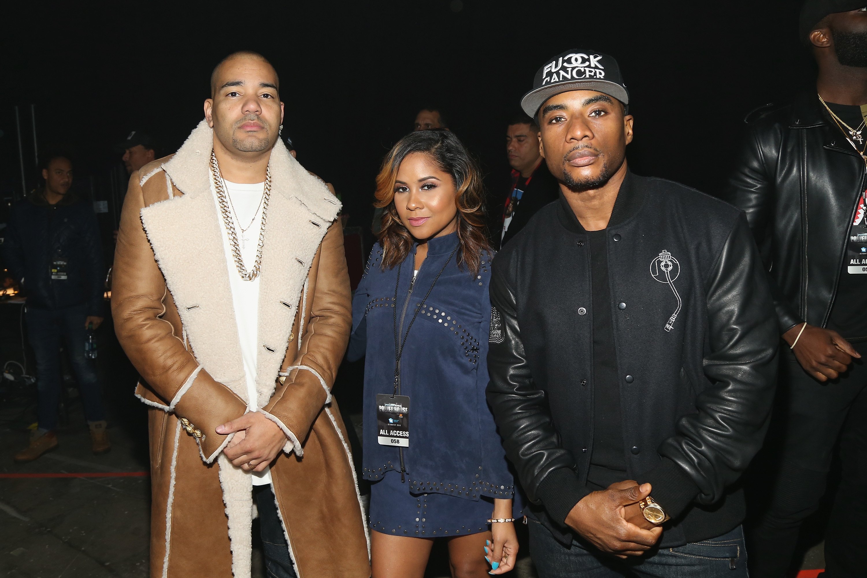 DJ Envy, Angela Young and Charlamagne Tha God