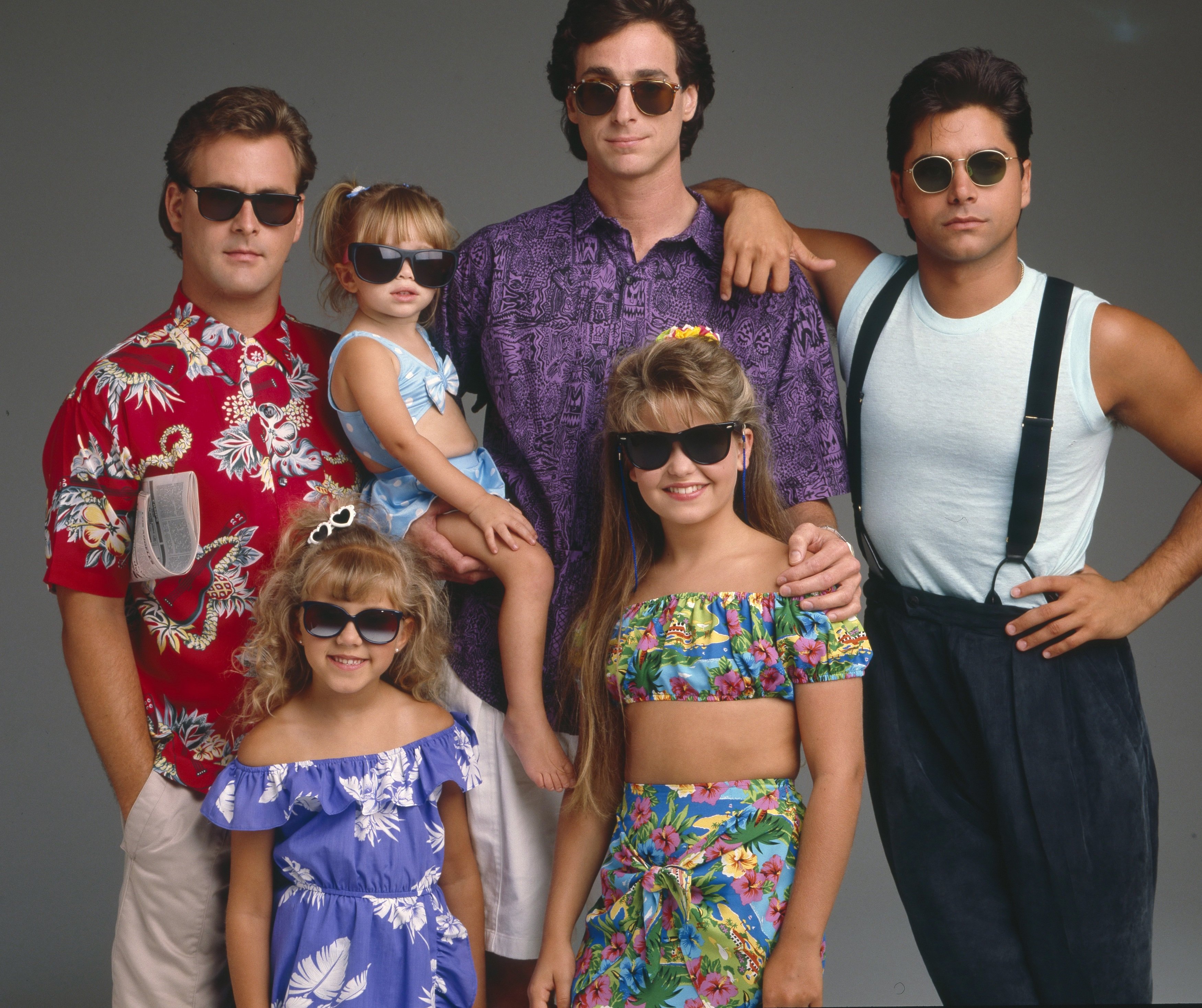 'Full House' stars Dave Coulier, Mary-Kate and Ashley Olsen, Jodie Sweetin, Bob Saget, Candace Cameron and John Stamos