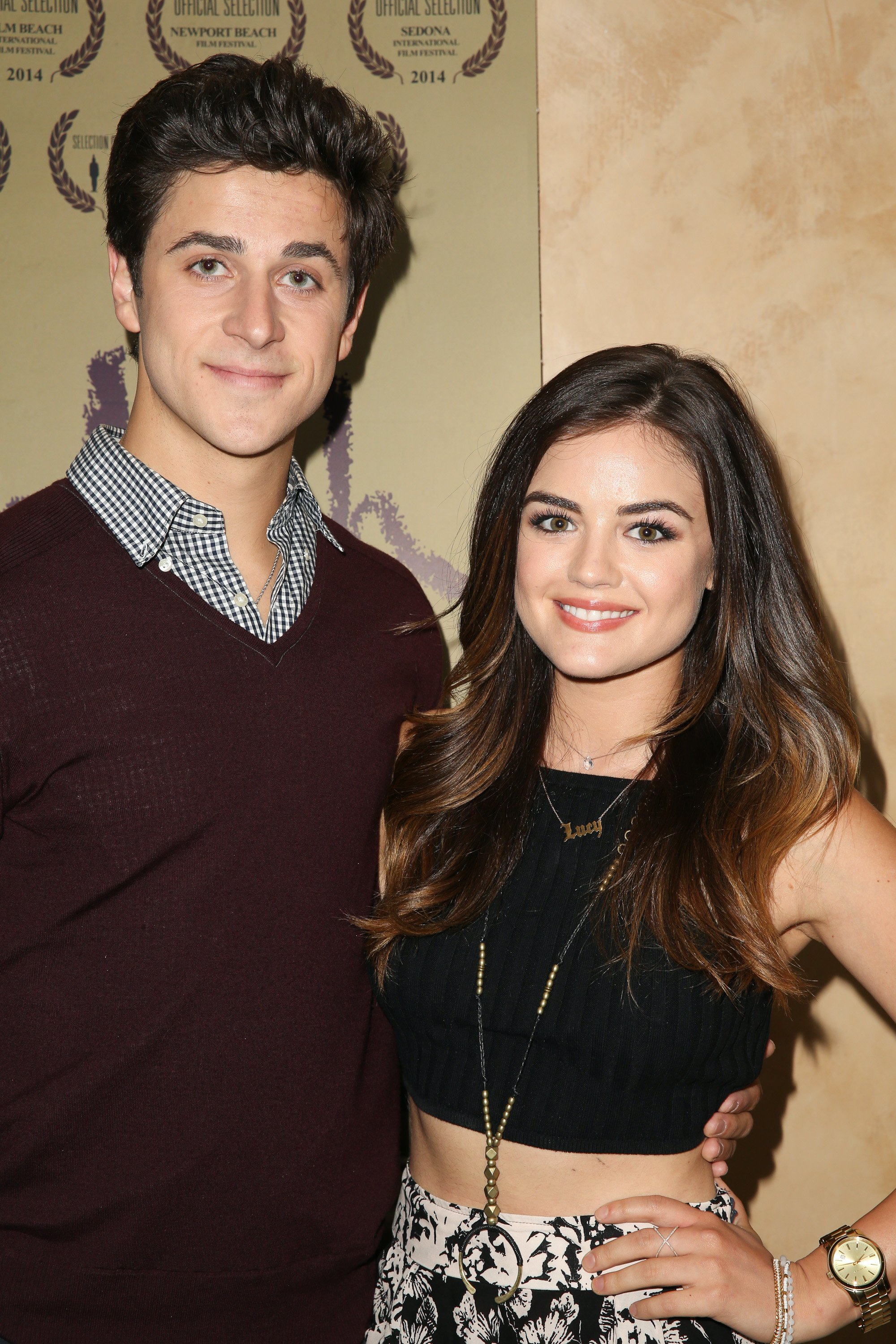 David Henrie and Lucy Hale