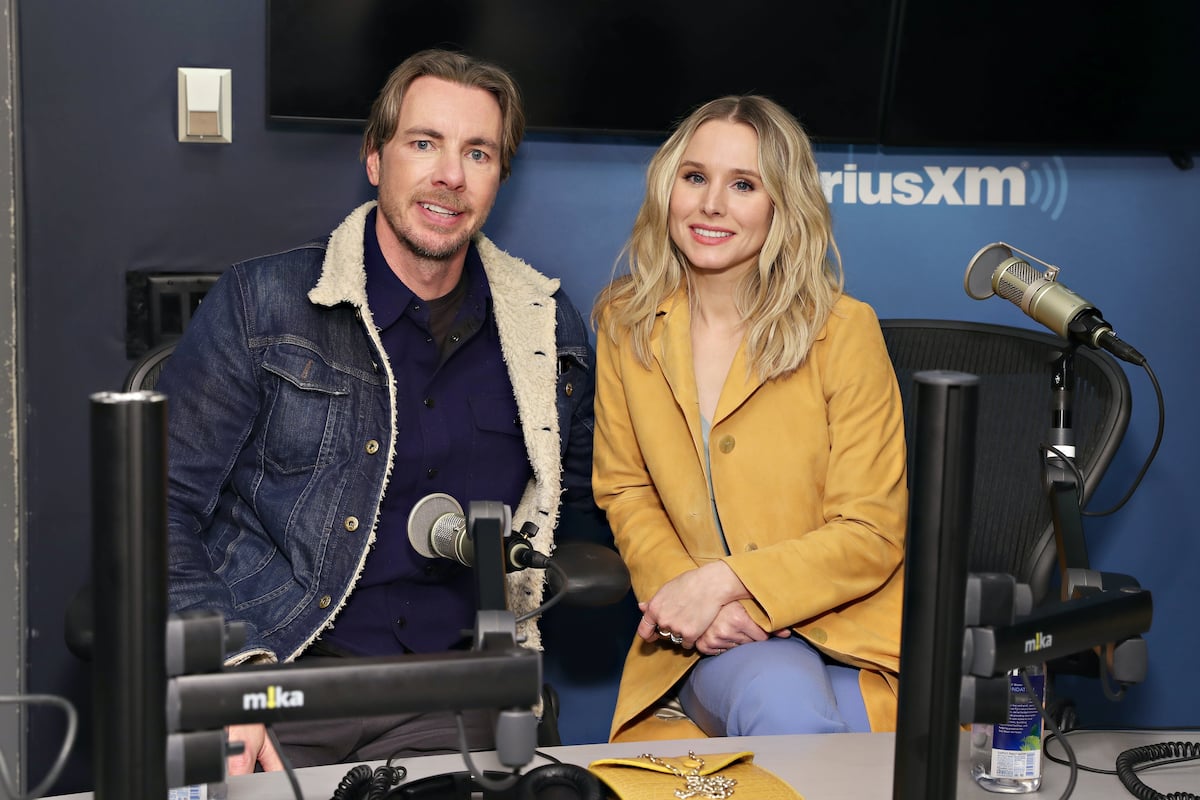 Dax Shepard and Kristen Bell at the SiriusXM Studios