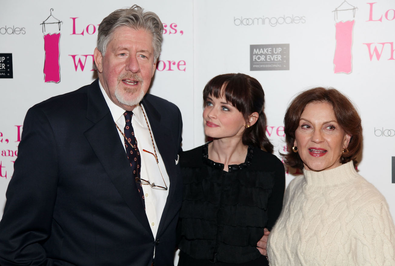 Edward Herrmann, Alexis Bledel, and Kelly Bishop attend the 'Love, Loss, and What I Wore' 500th Performance celebration