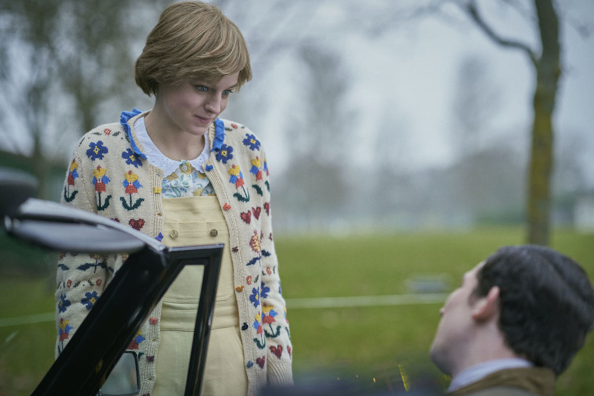 Emma Corrin as Princess Diana and Josh O'Connor as Prince Charles on 'The Crown'