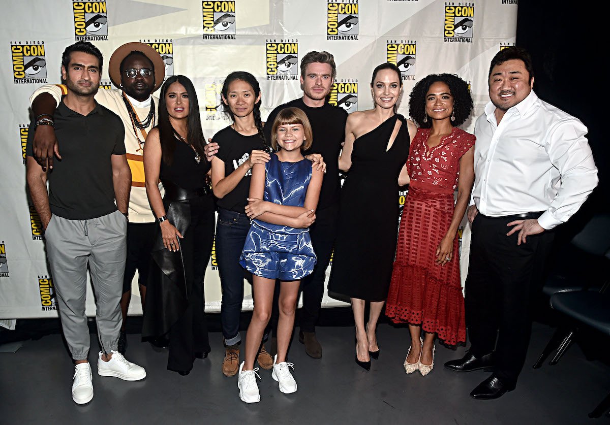 The cast of 'Eternals' and director Chloe Zhao at San Diego Comic-Con