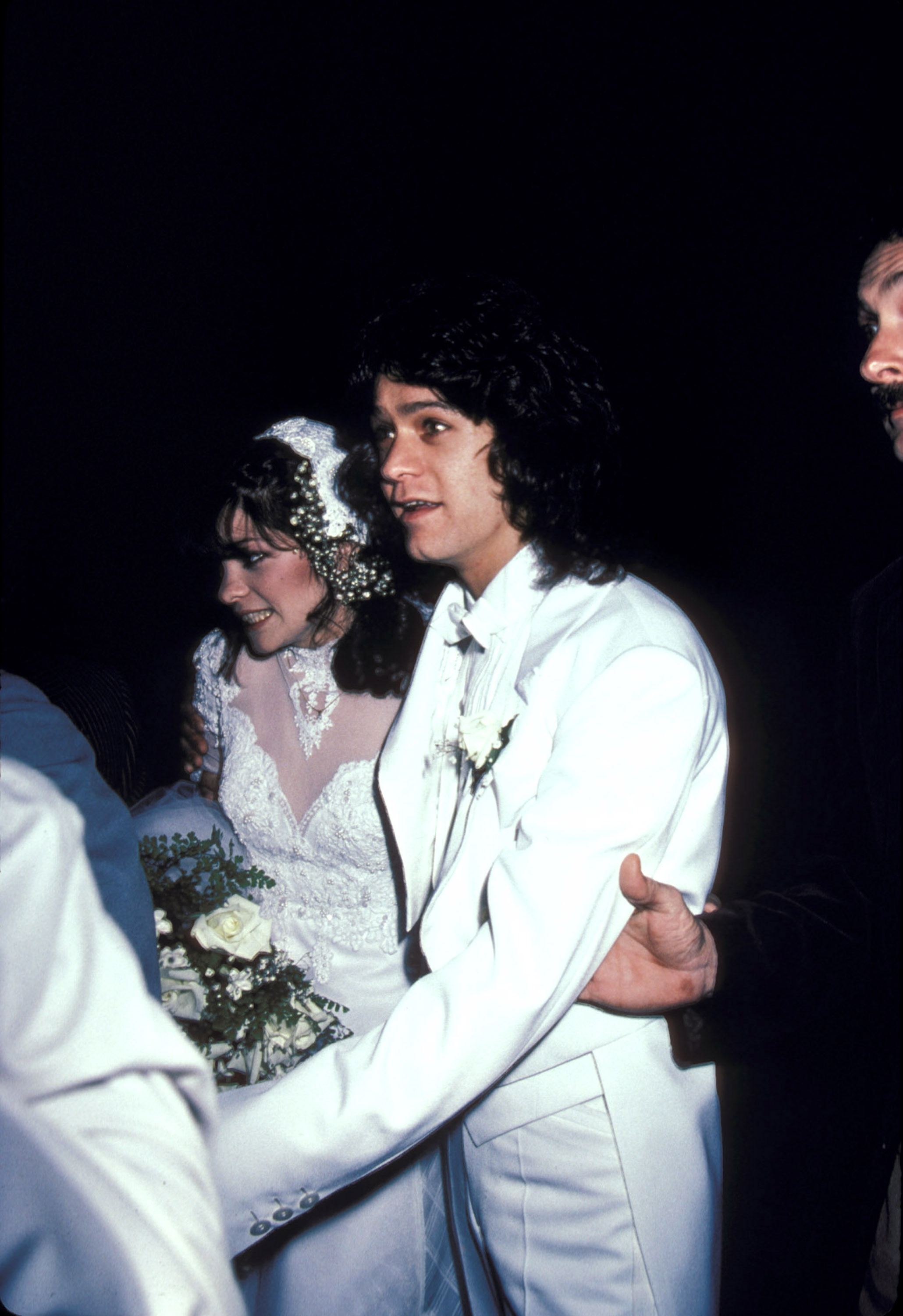 Valerie Bertinelli and Eddie Van Halen at their wedding in 1981