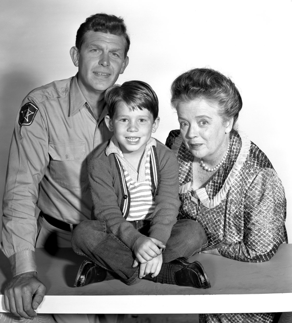 Andy Griffith, Ron Howard, and Frances Bavier