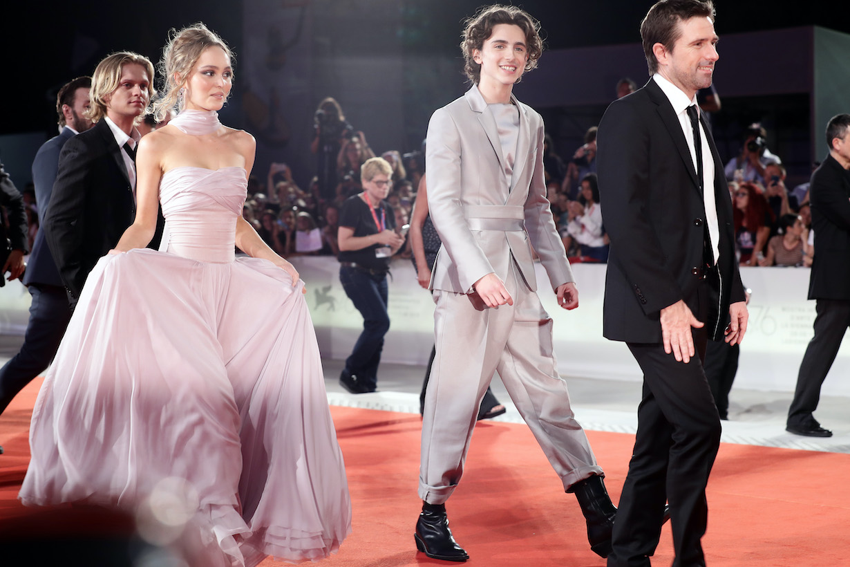 Lily-Rose Depp and Timothee Chalamet