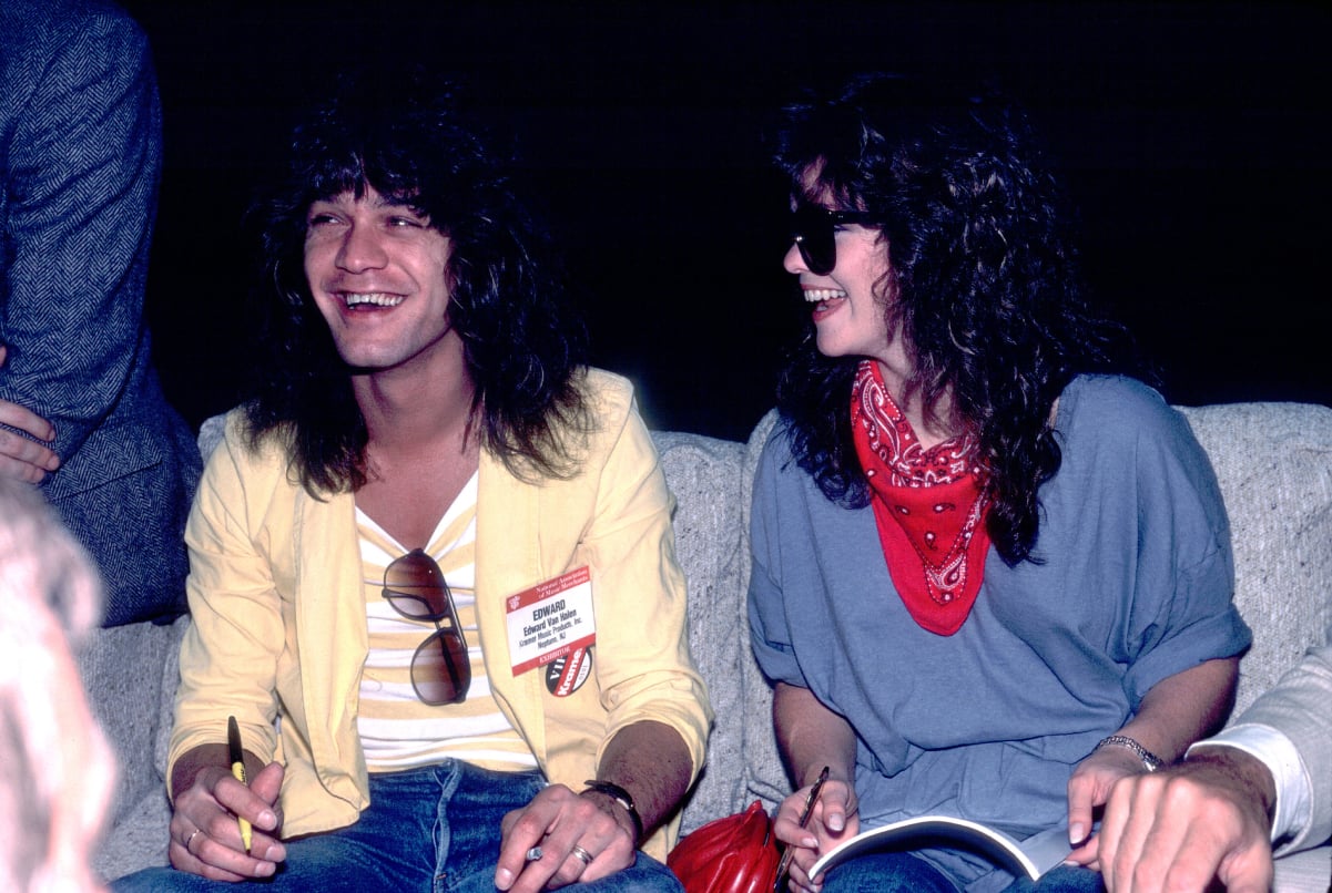 Eddie Van Halen and Valerie Bertinelli in 1983