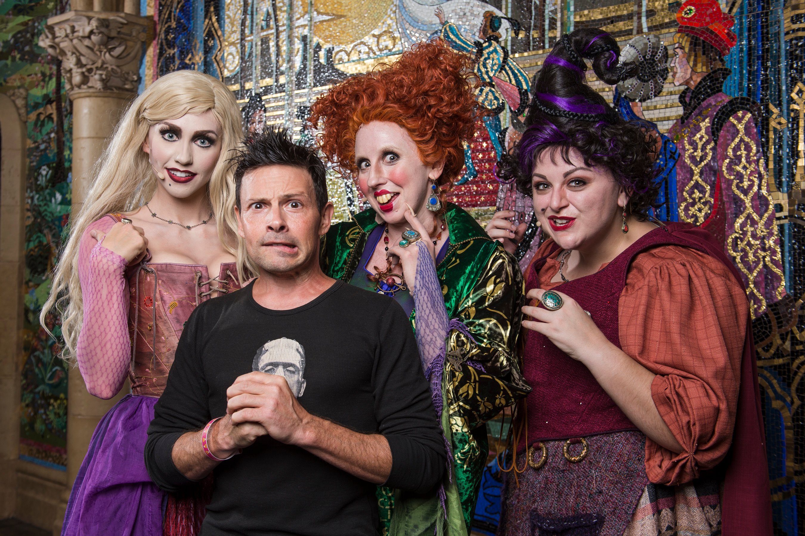 Actor Jason Marsden, who voiced the cat Thackery Binx in Disney's 'Hocus Pocus' visits the Sanderson Sisters