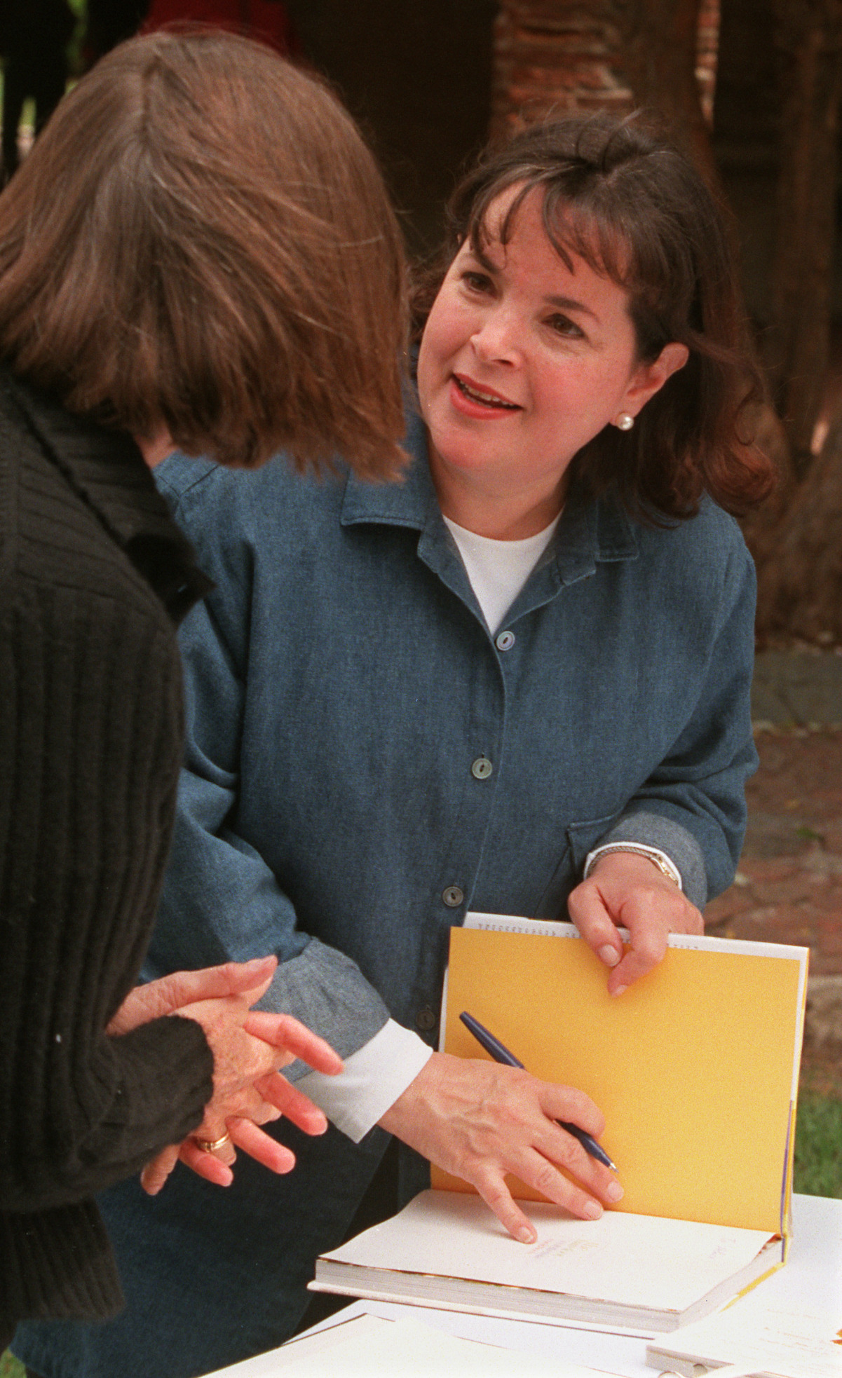 Ina Garten at a book signing for 'The Barefoot Contessa Cookbook' in 1999