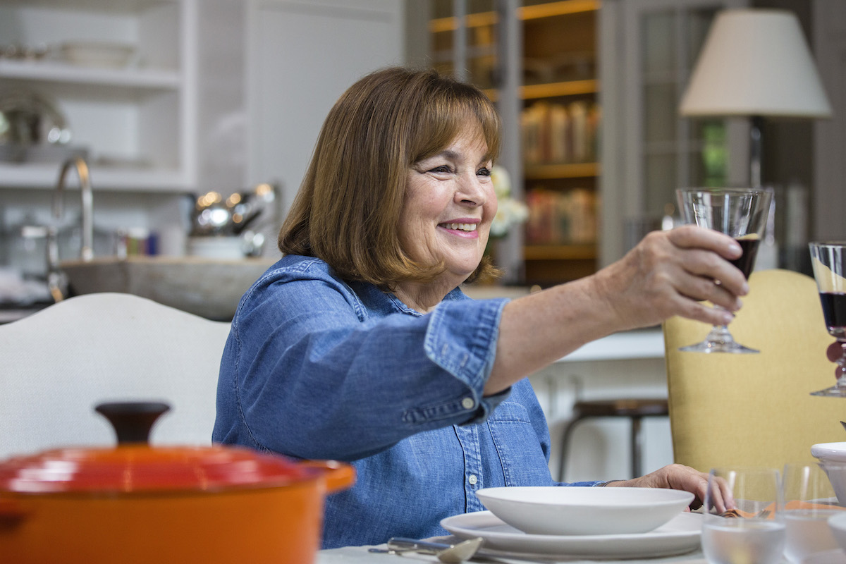 Ina Garten clinks glasses on TODAY