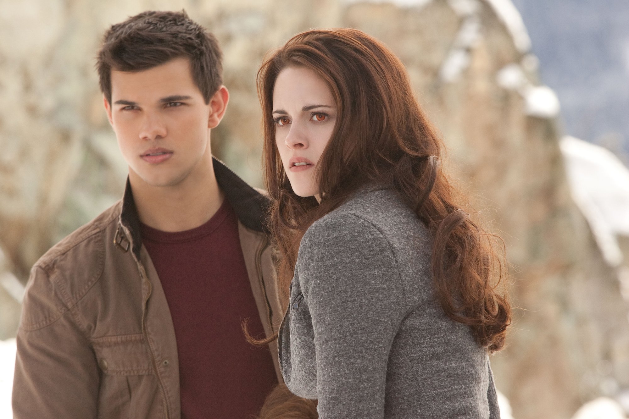 TAYLOR LAUTNER and KRISTEN STEWART in 'THE TWILIGHT SAGA: BREAKING DAWN-PART 2' 