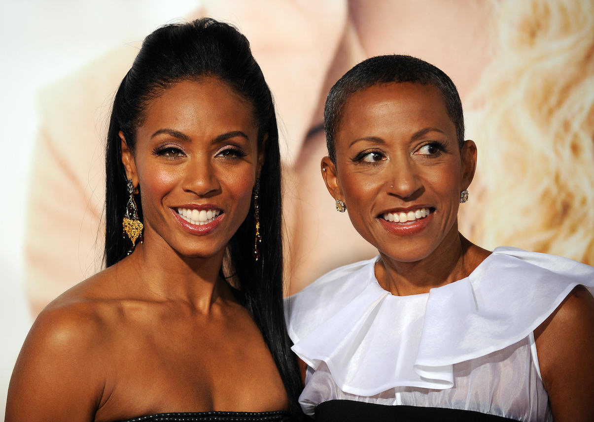 Jada Pinkett Smith arrives at the premiere of 'The Women' with her mother, Adrienne Banfield-Norris