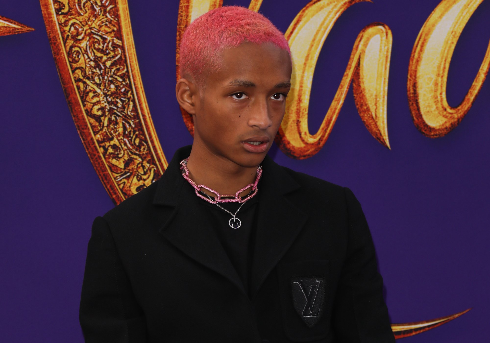 Jaden Smith attends the premiere of Disney's 'Aladdin'