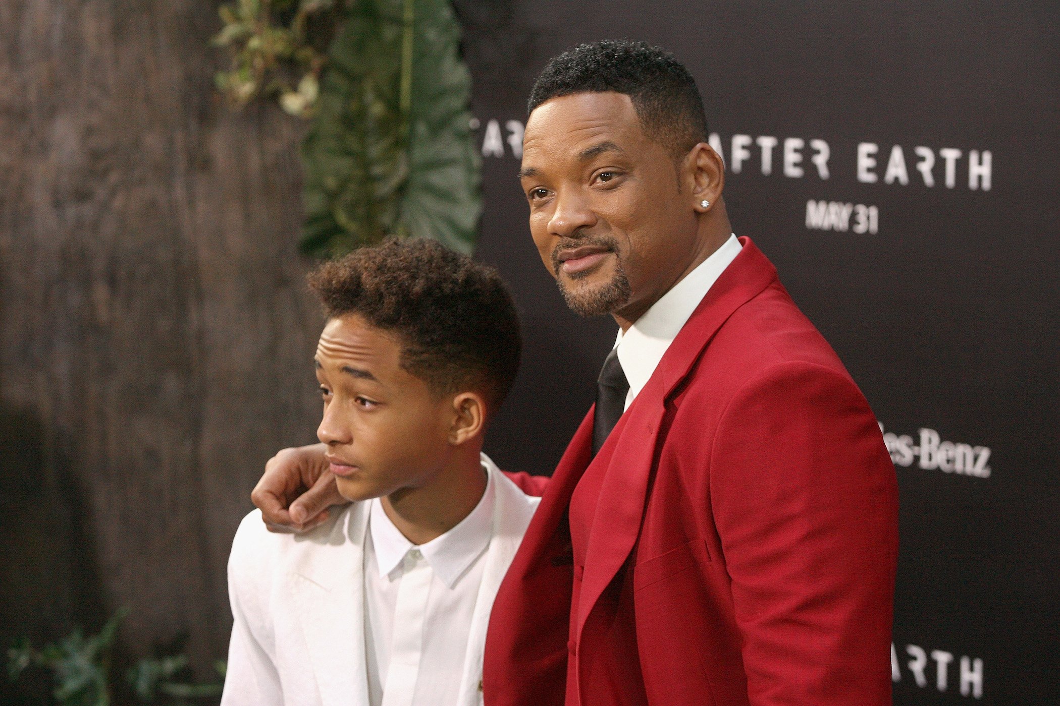 Actors Jaden Smith and Will Smith attend the 'After Earth' premiere