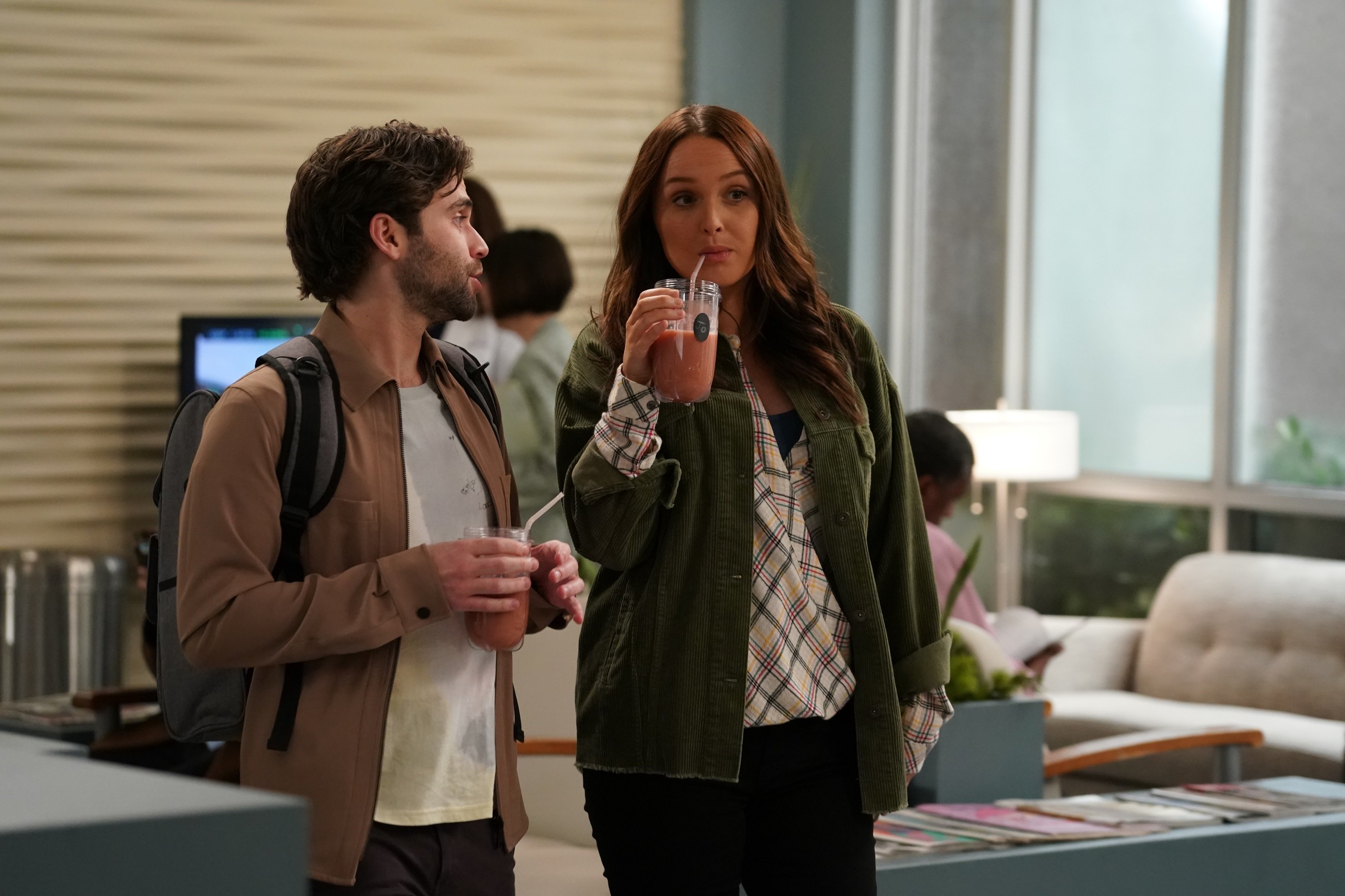 'Grey's Anatomy' stars Jake Borelli and Camilla Luddington