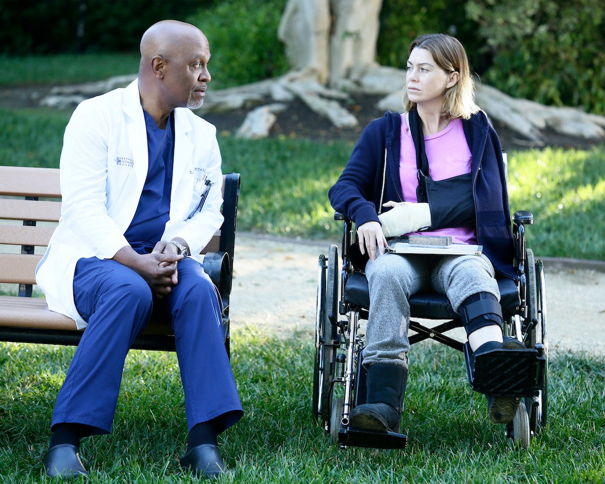 James Pickens Jr. and Ellen Pompeo on 'Grey's Anatomy'