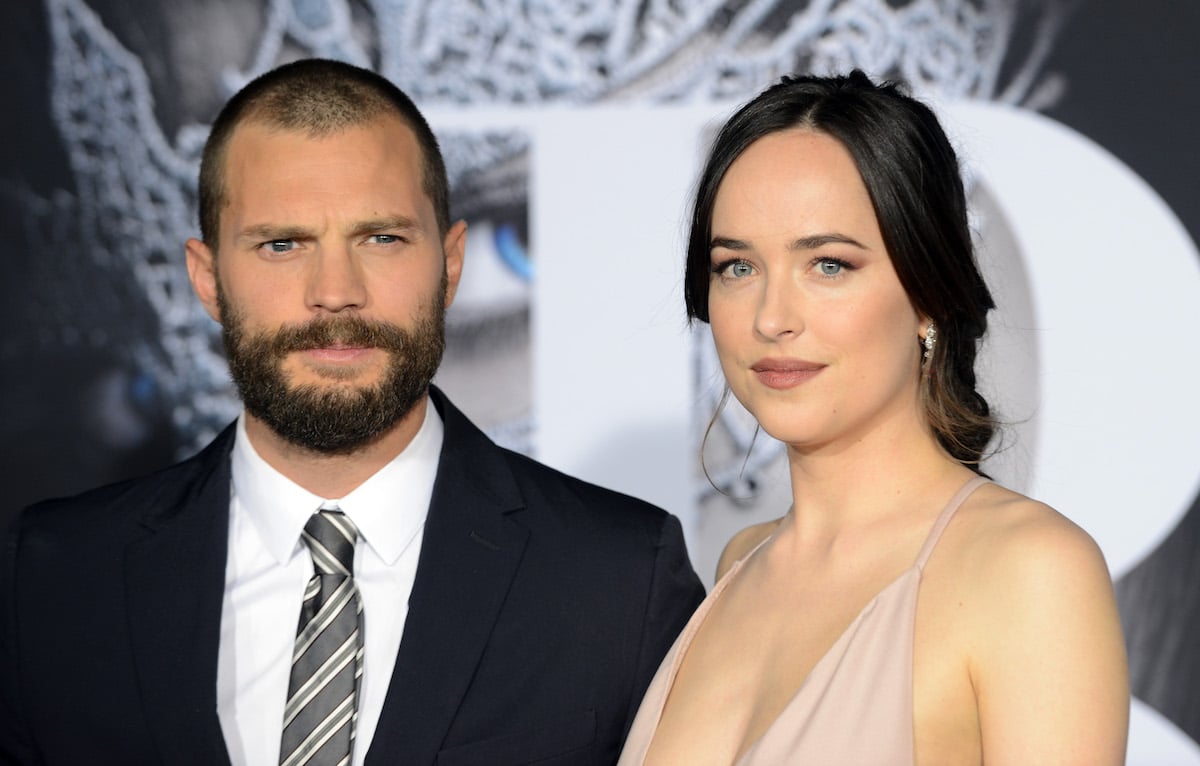 Jamie Dornan and Dakota Johnson at the 'Fifty Shades Darker' premiere.