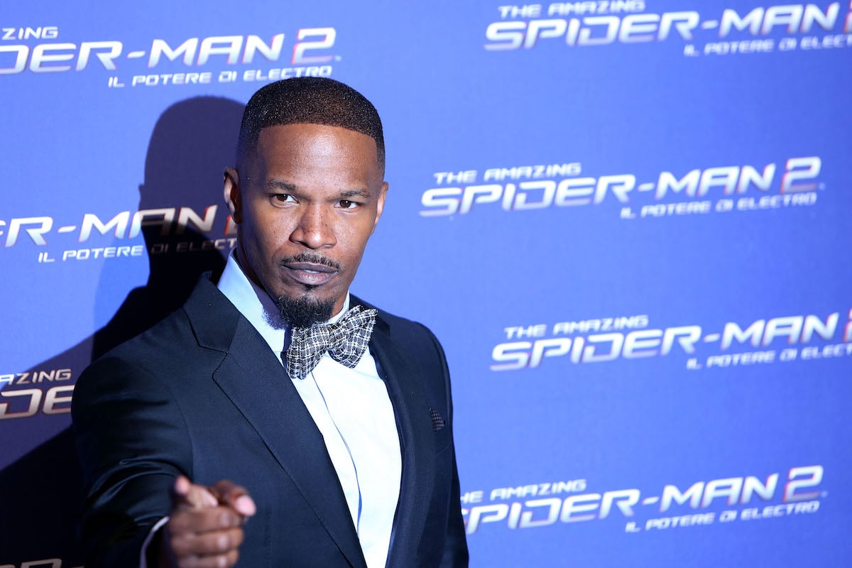 Jamie Foxx at the Rome premiere of 'The Amazing Spider-Man 2'