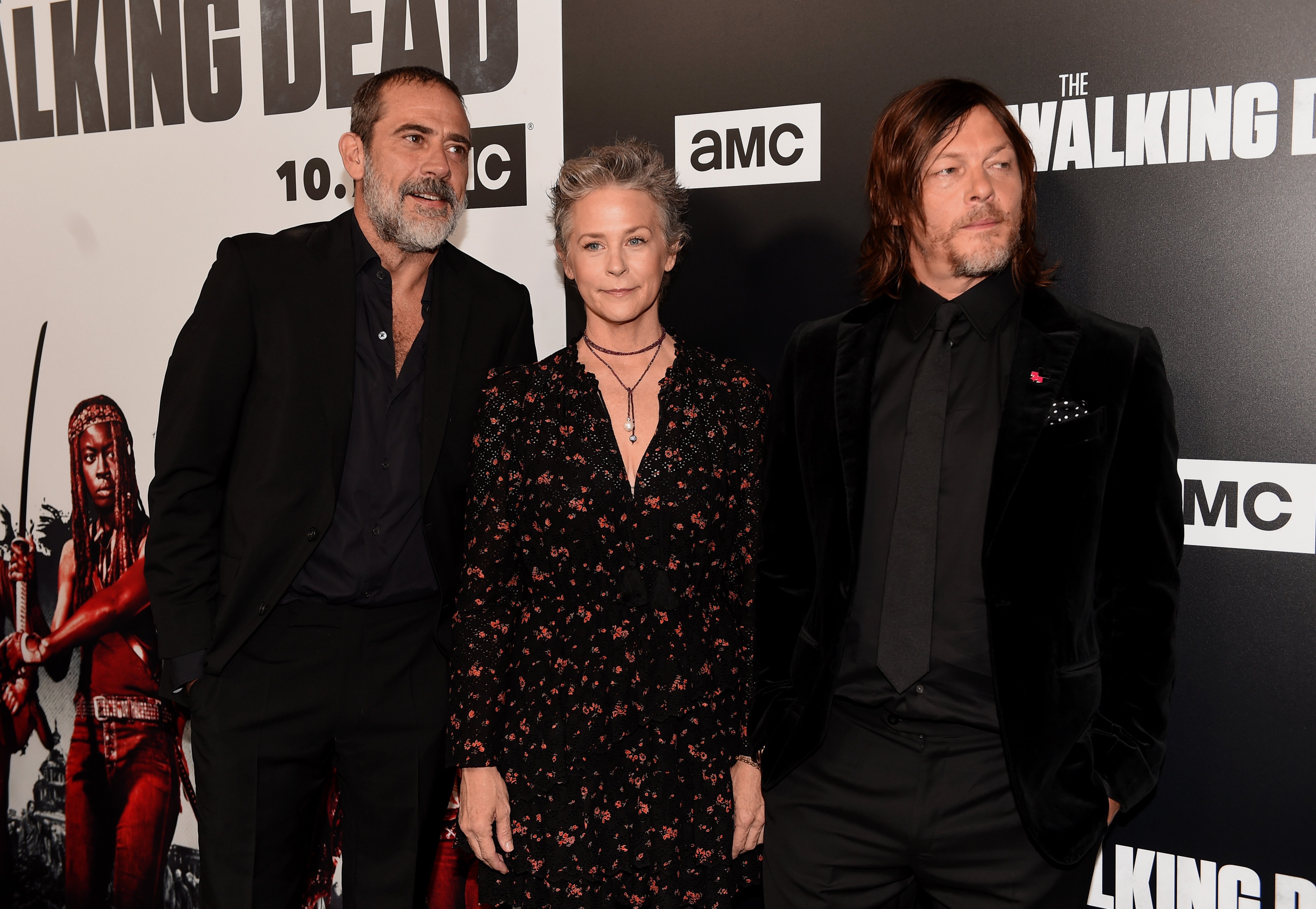 Jeffrey Dean Morgan, Melissa McBride, and Norman Reedus of 'The Walking Dead'