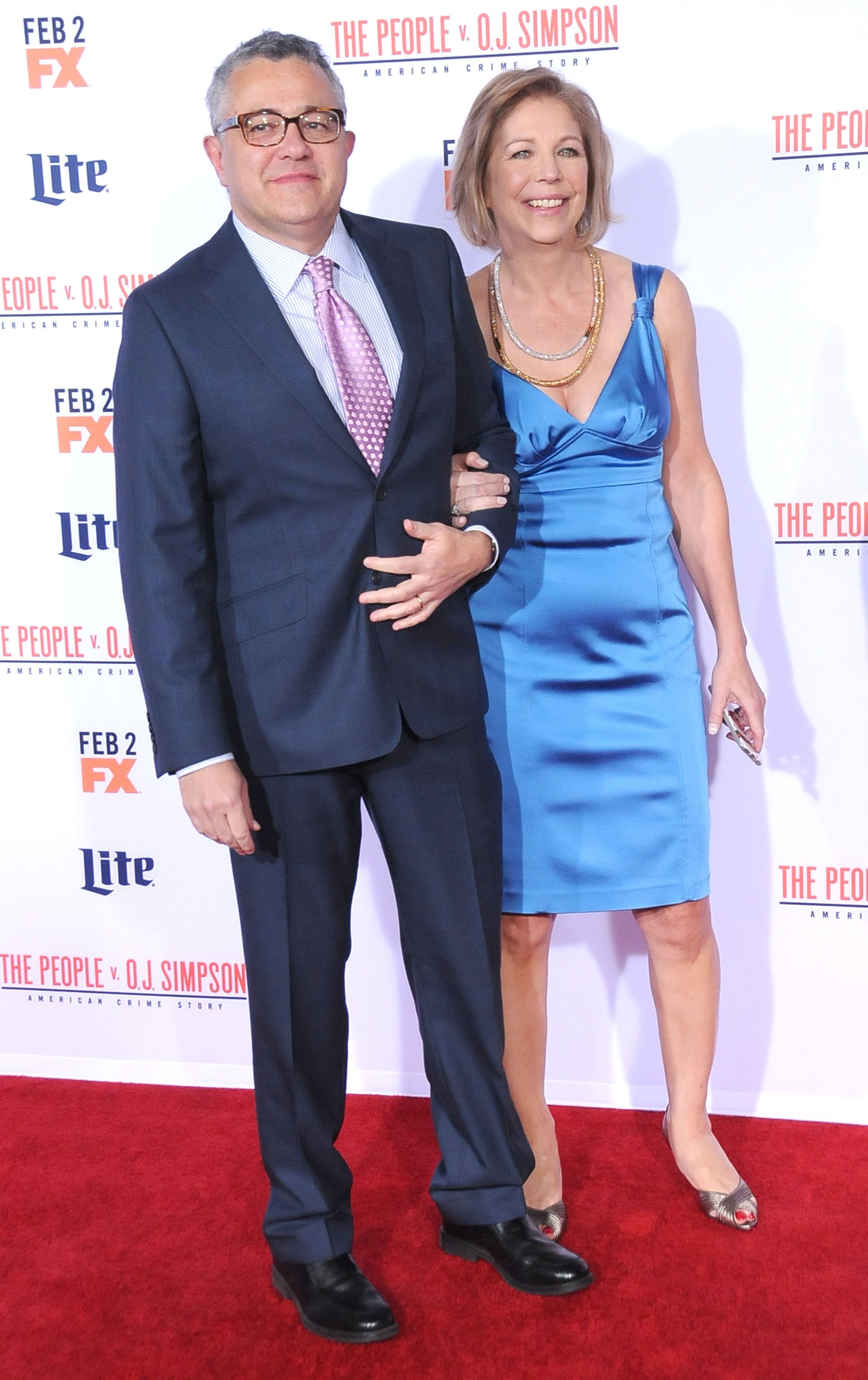 Jeffrey Toobin and his wife, Amy Bennett McIntosh