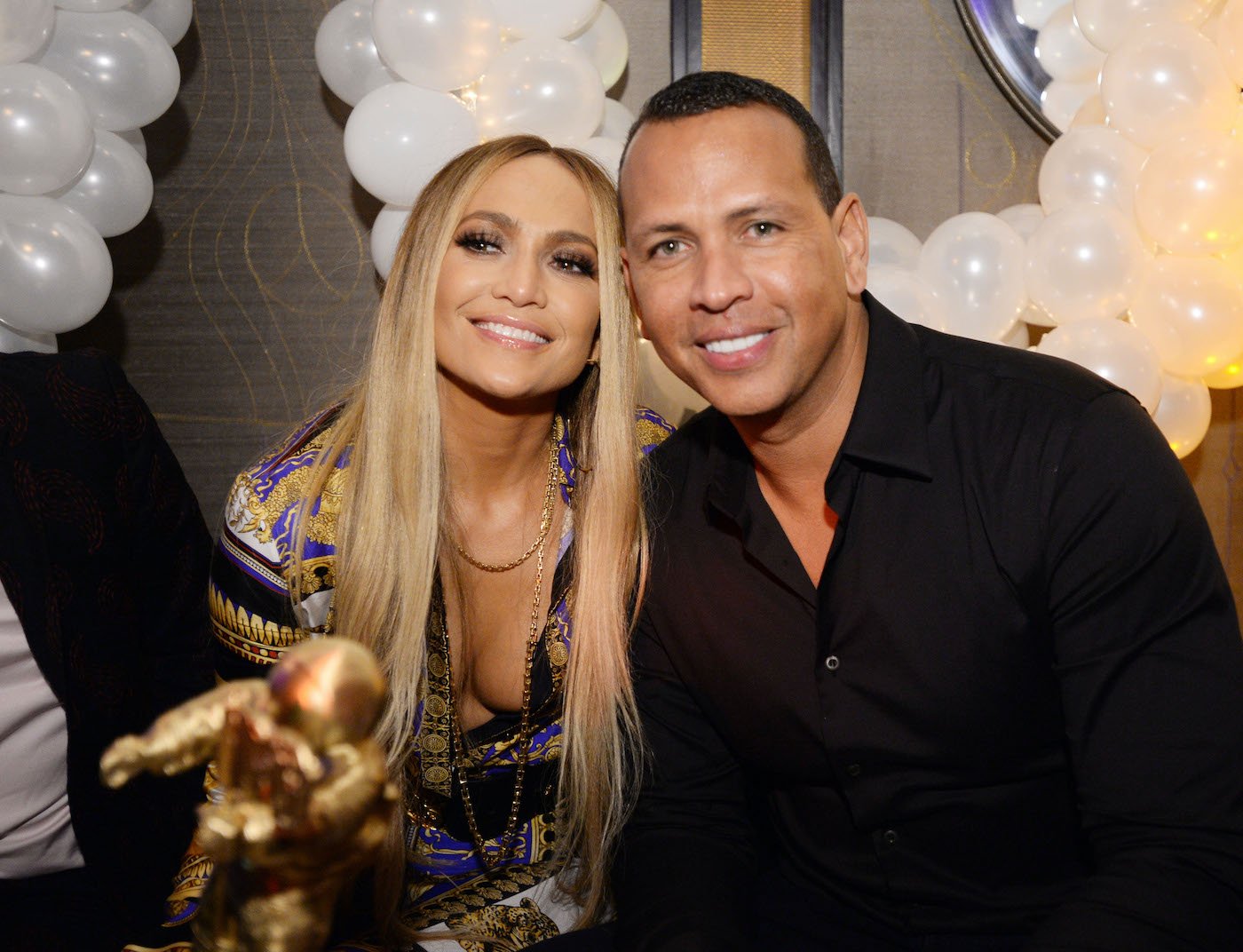 Jennifer Lopez and Alex Rodriguez attend Jennifer Lopez's MTV VMA's Vanguard Award Celebration