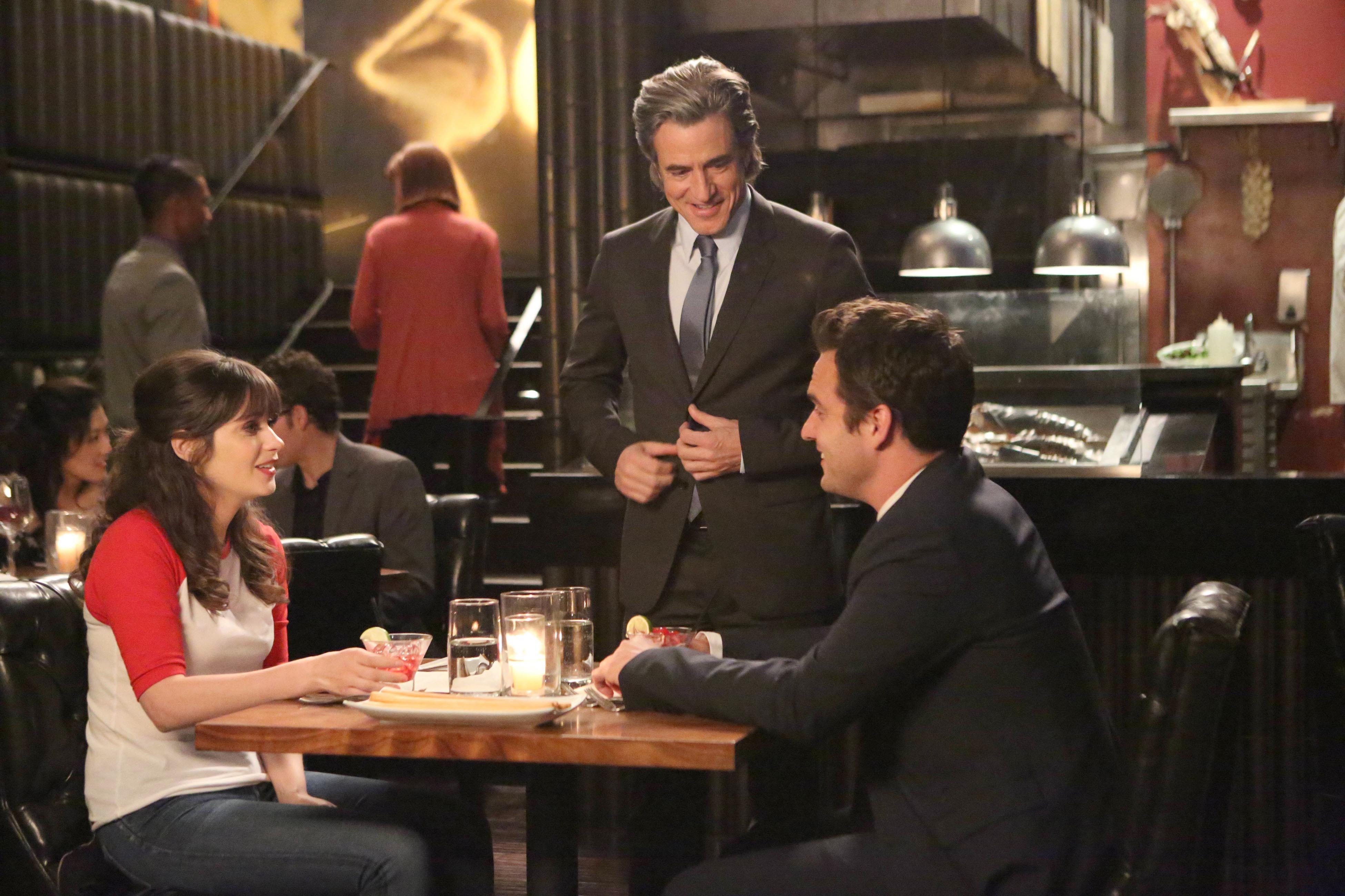 Russell confronts Jess Day and Nick Miller in 'New Girl'