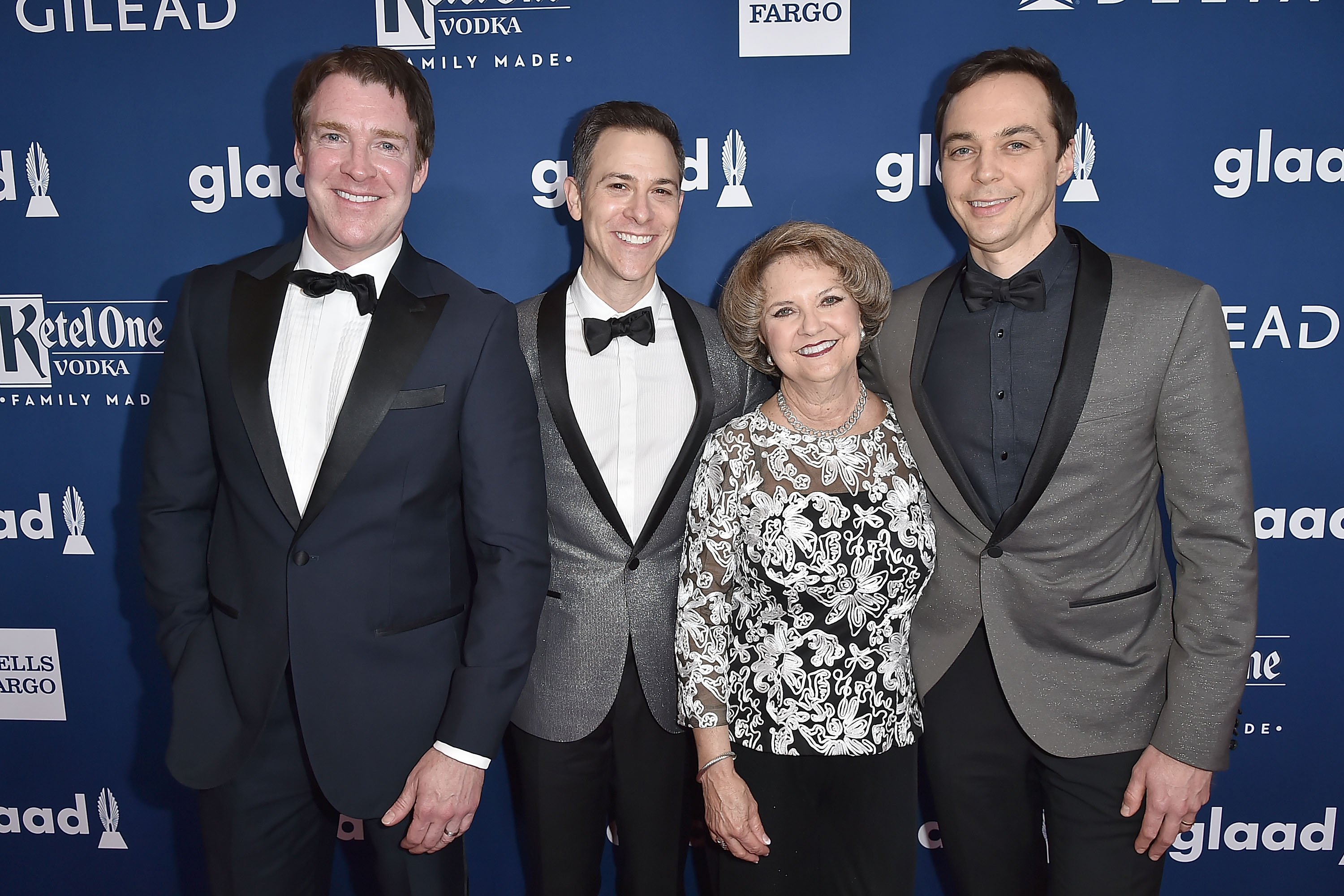 Jim Parsons with Todd Spiewak and his mother