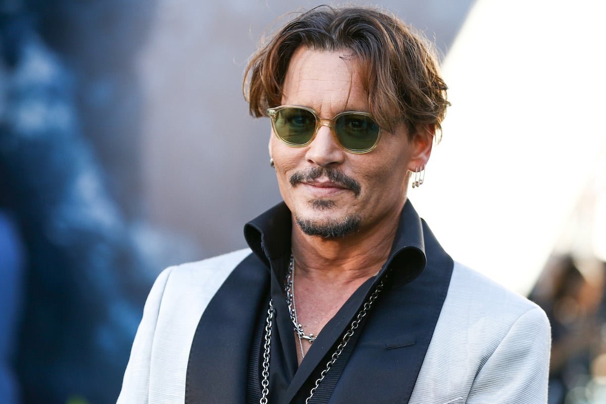 Johnny Depp at a movie premiere