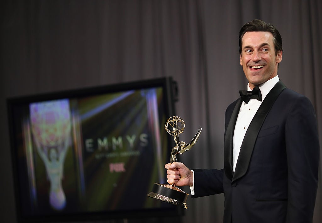 Jon Hamm at the Emmys for Mad Men