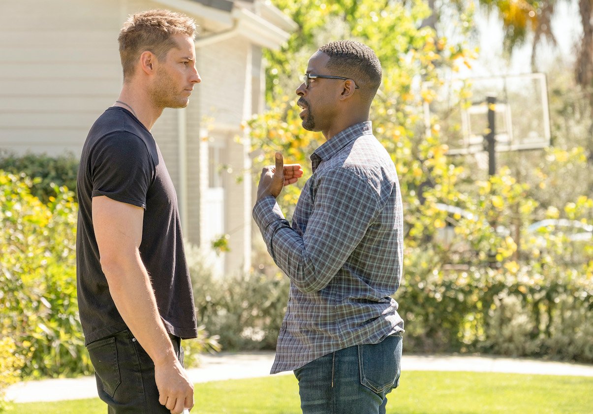 Justin Hartley as Kevin Pearson and Sterling K. Brown as Randall Pearson on 'This Is Us'