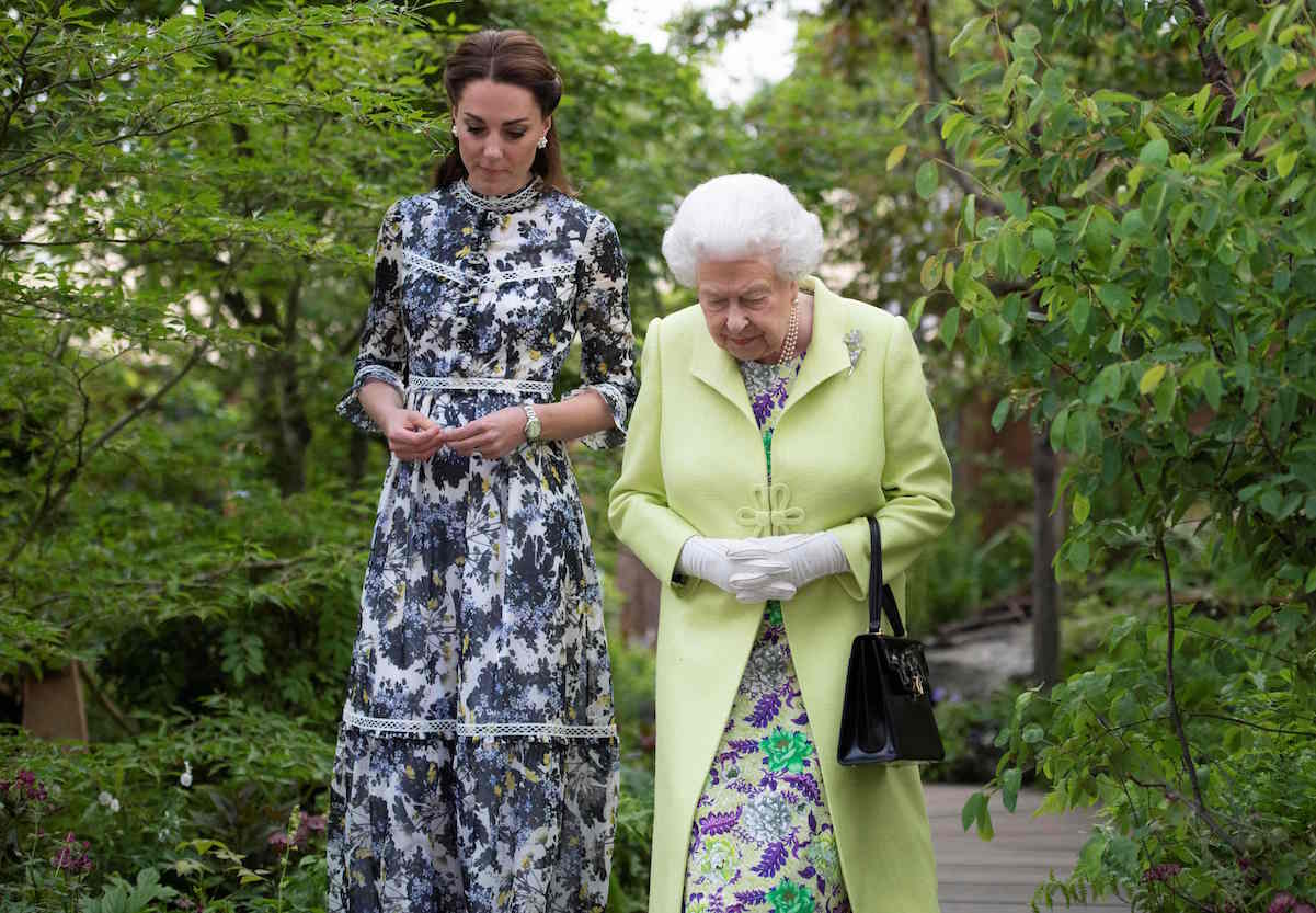 Queen Elizabeth II and Kate Middleton