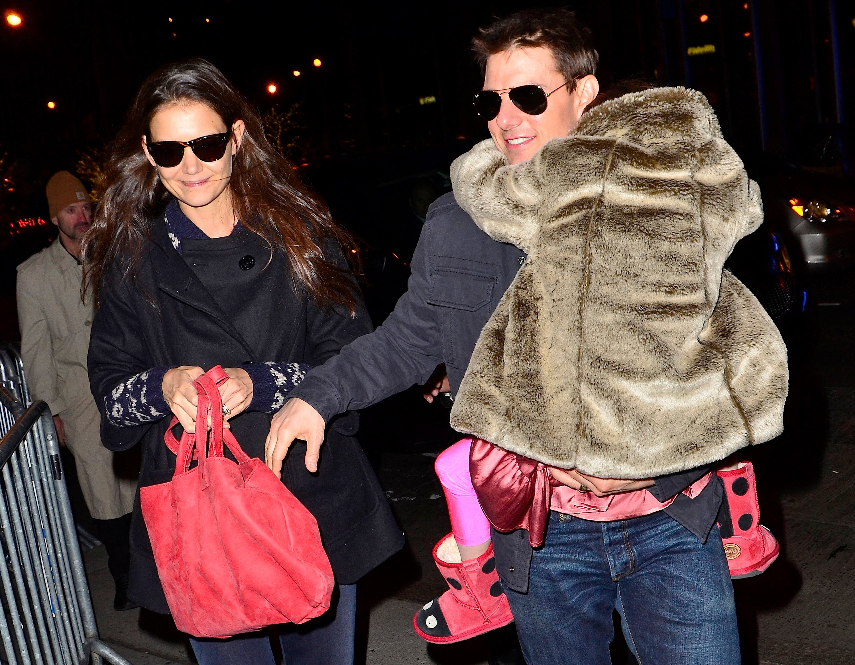 Katie Holmes, Tom Cruise, and Suri Cruise