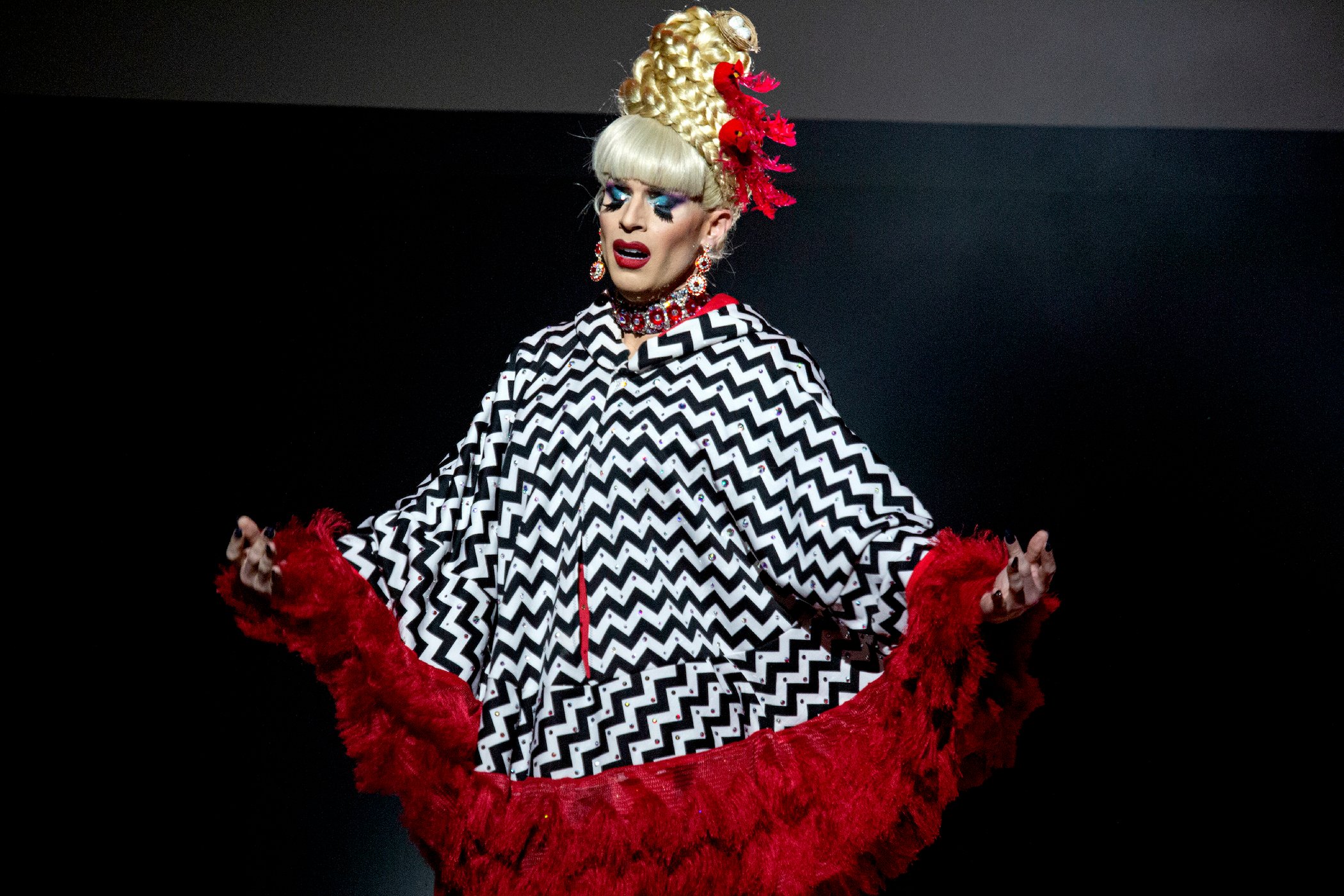 Katya Zamolodchikova performs onstage during 'Katya: Help Me I'm Dying' tour