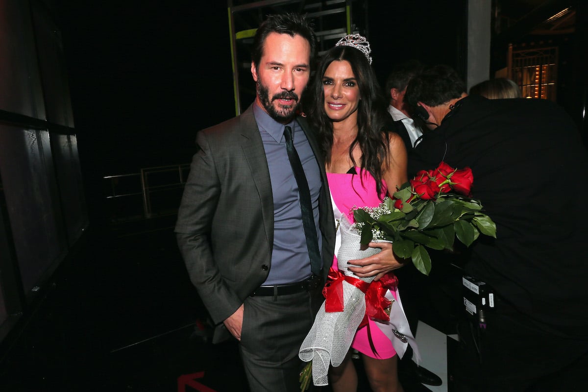 Keanu Reeves and Sandra Bullock at Spike TV's 'Guys Choice 2014'