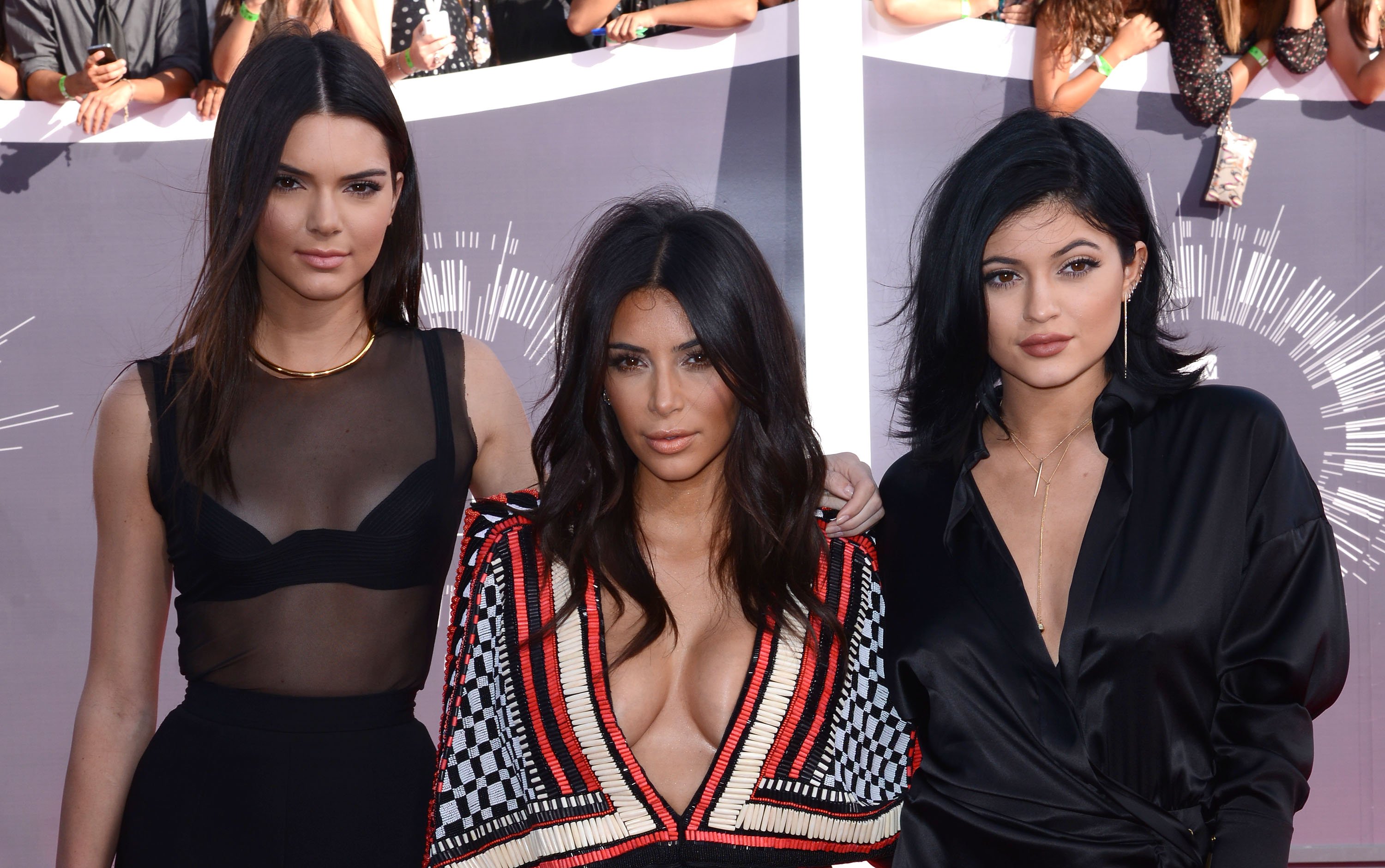 Kendall Jenner, Kim Kardashian West, and Kylie Jenner