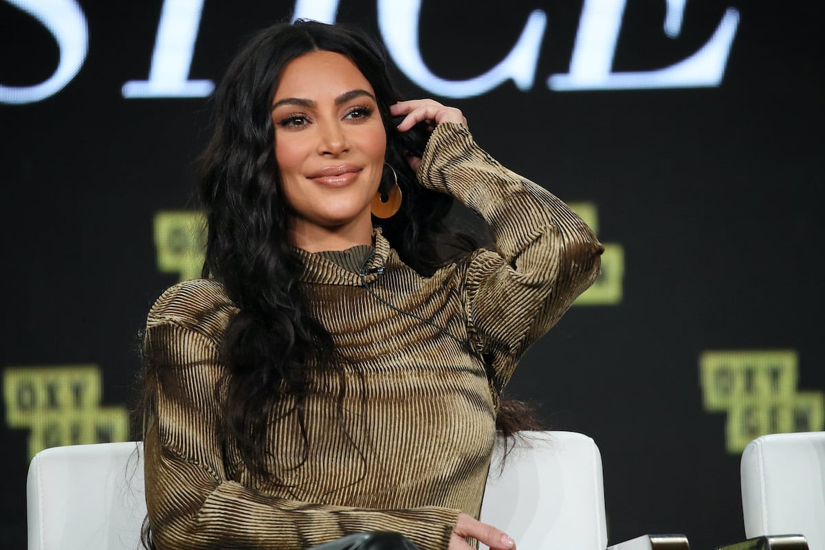 Kim Kardashian West of 'The Justice Project' speaks onstage during the 2020 Winter TCA Tour Day 12 at The Langham Huntington, Pasadena on January 18, 2020 in Pasadena, California