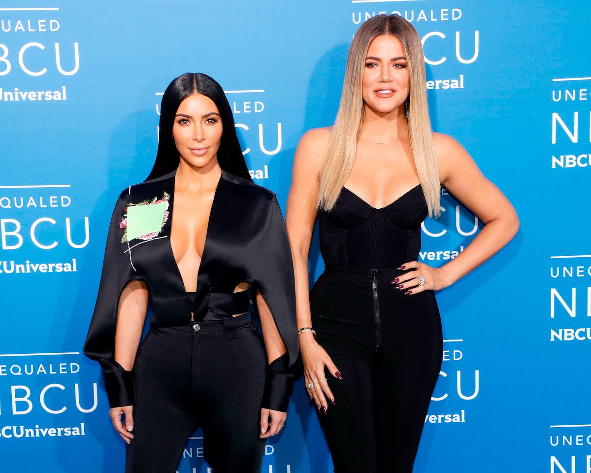 Kim Kardashian West and Khloe Kardashian attend the 2017 NBCUniversal Upfront at Radio City Music Hall on May 15, 2017 in New York City.