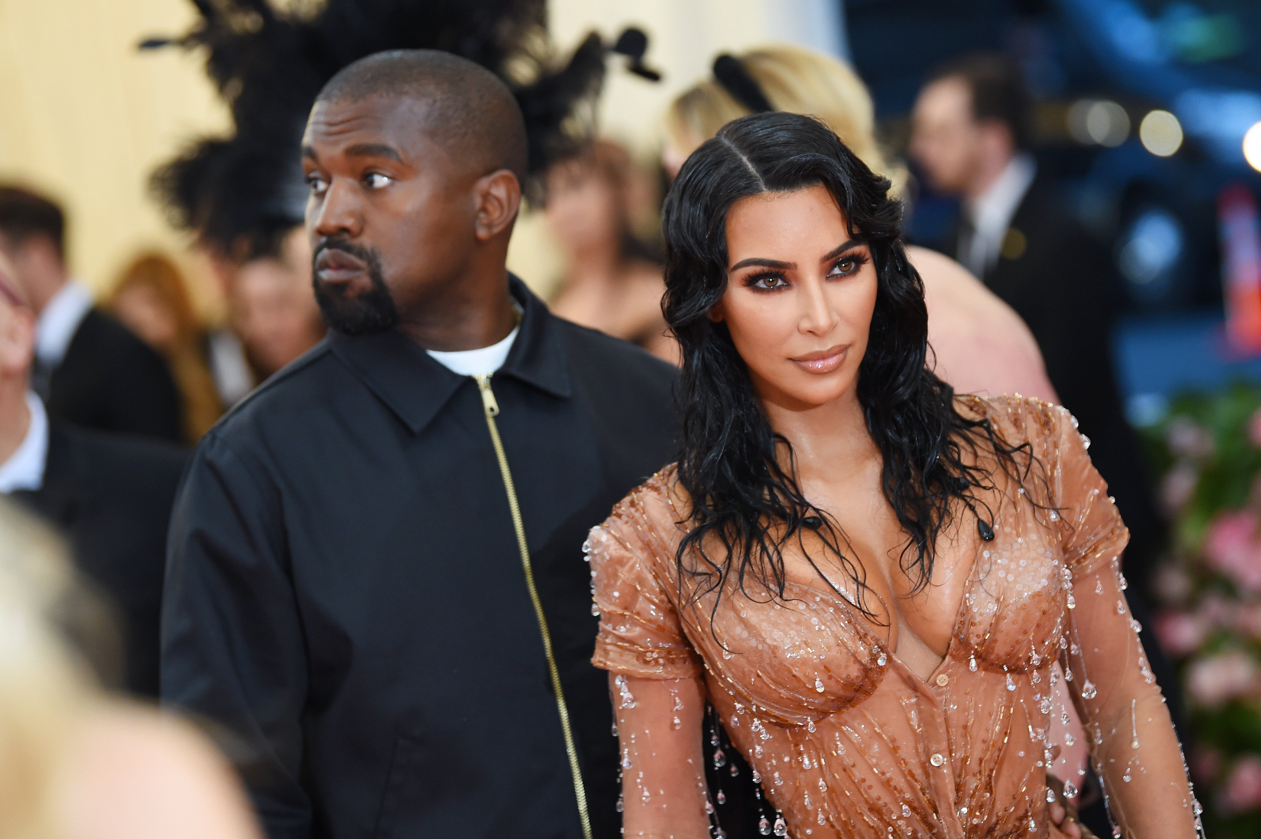 Kim Kardashian West and Kanye West attend The 2019 Met Gala 