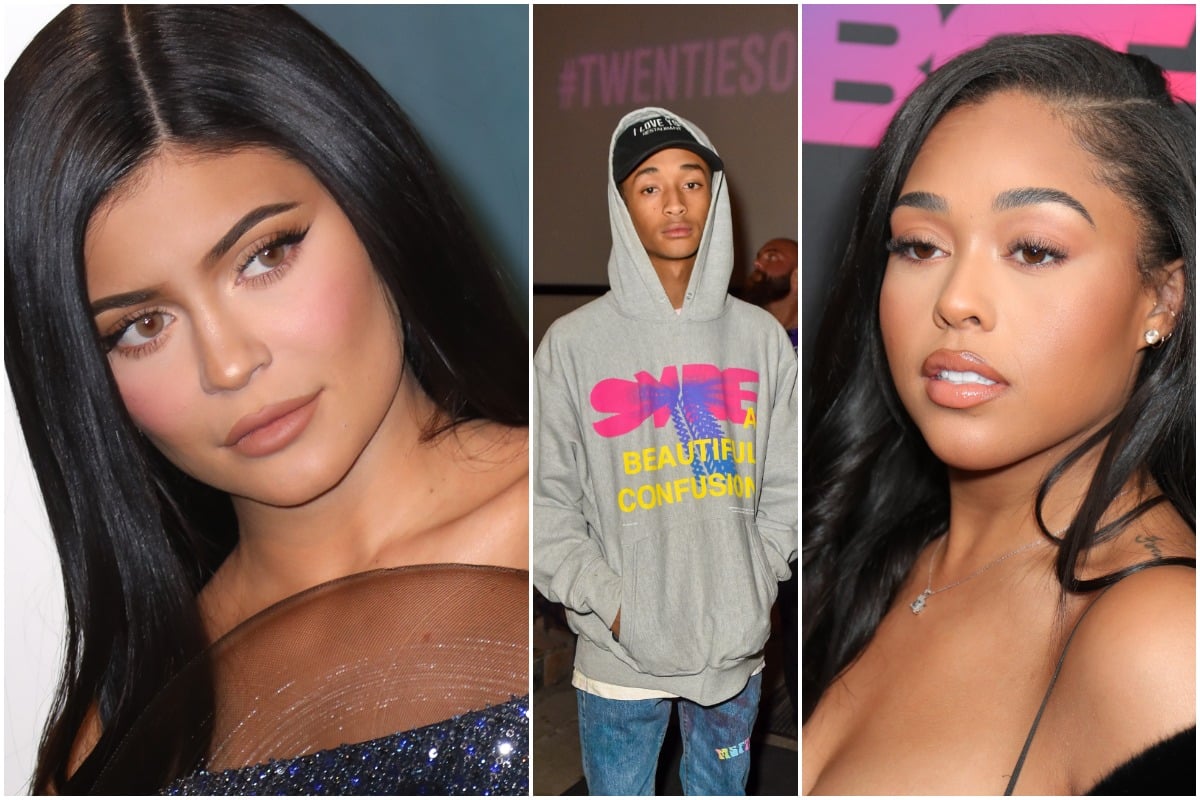 Kylie jenner has shared a cute snap of her and bff jaden smith on her blog....