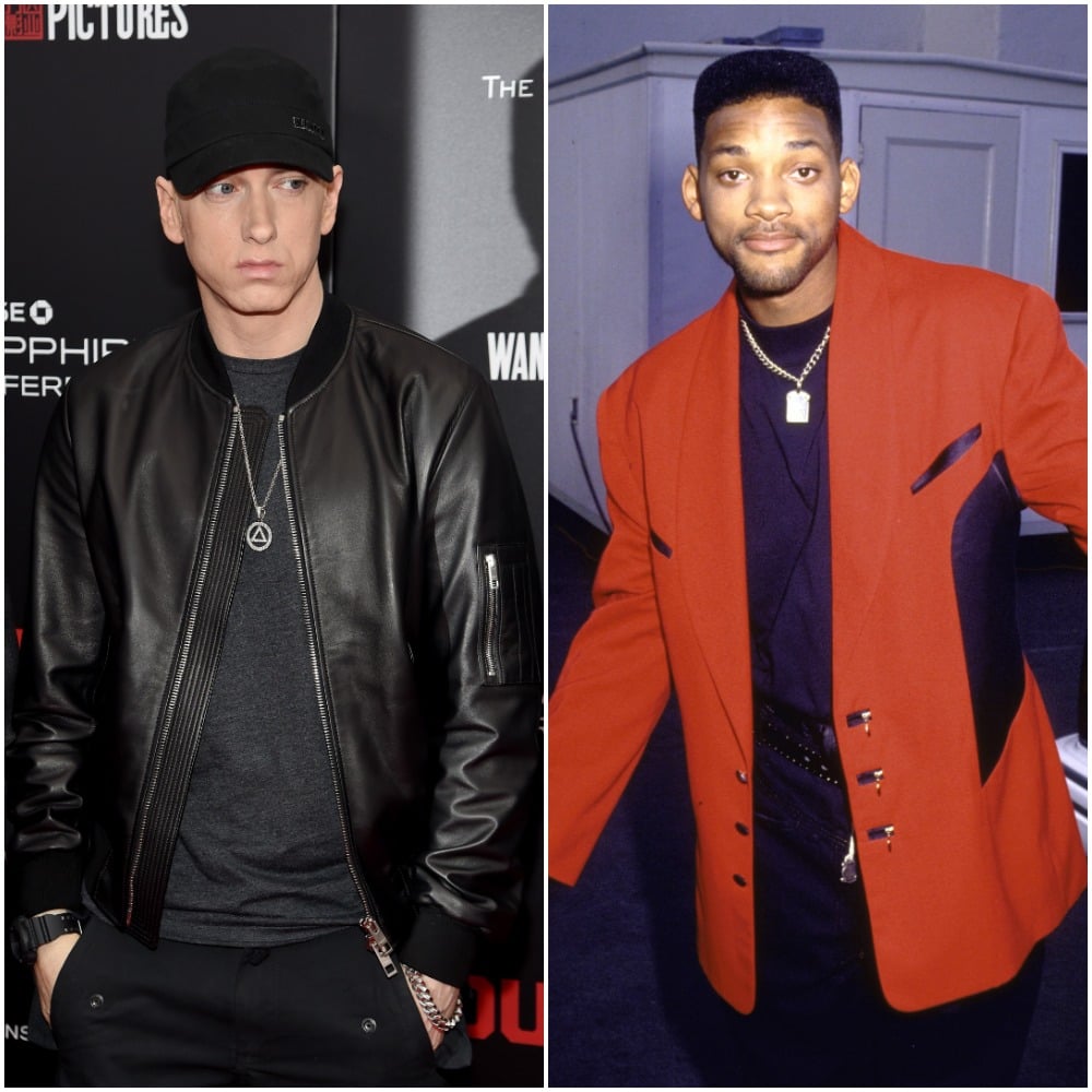 (L) Eminem, (R) Will Smith