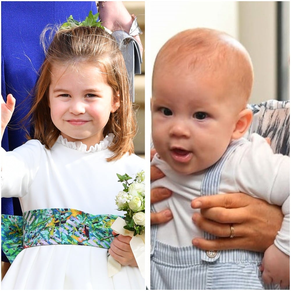 (L) Princess Charlotte, (R) Baby Archie