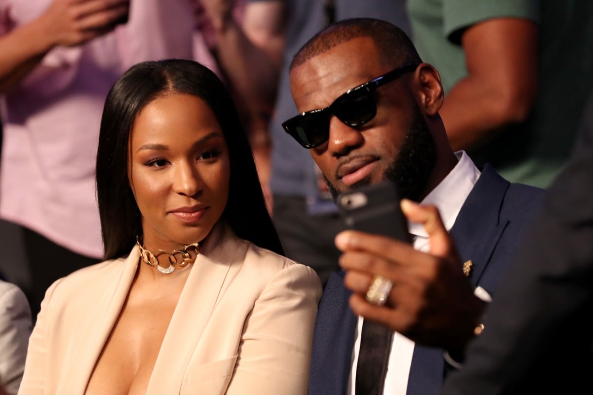 Lebron James and his wife Savannah Brinson