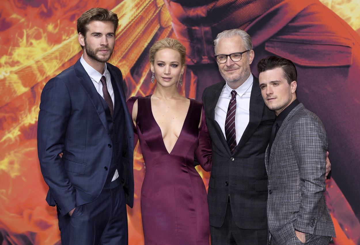 The Hunger Games cast and directorLiam Hemsworth, Jennifer Lawrence, Francis Lawrence, and Josh Hutcherson