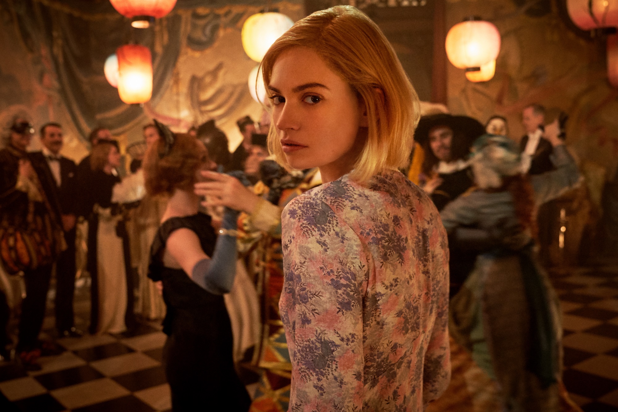 Lily James in Rebecca