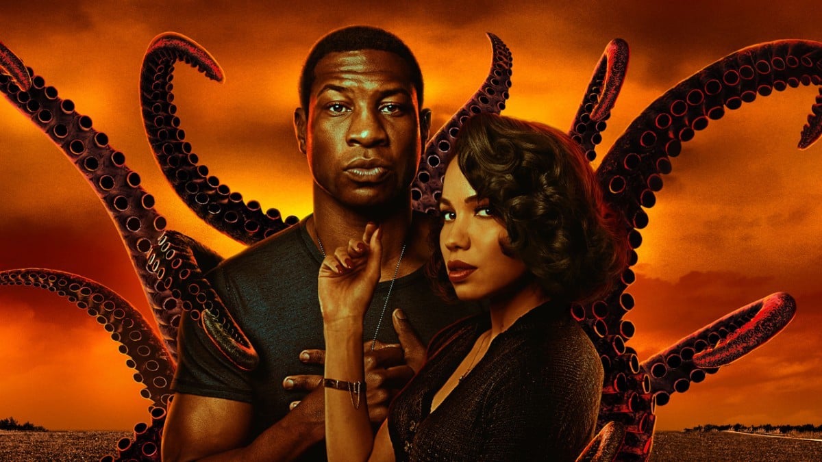 Jurnee Smollet as Leti and Jonathan Majors as Atticus in 'Lovecraft Country.'
