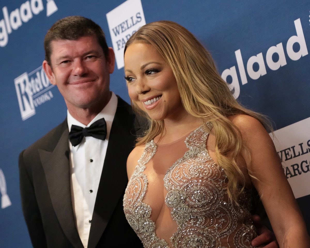 Recording artist/Ally Award recipient Mariah Carey (R) and businessman James Packer attend the 27th Annual GLAAD Media Awards held at The Waldorf=Astoria on May 14, 2016 in New York City.