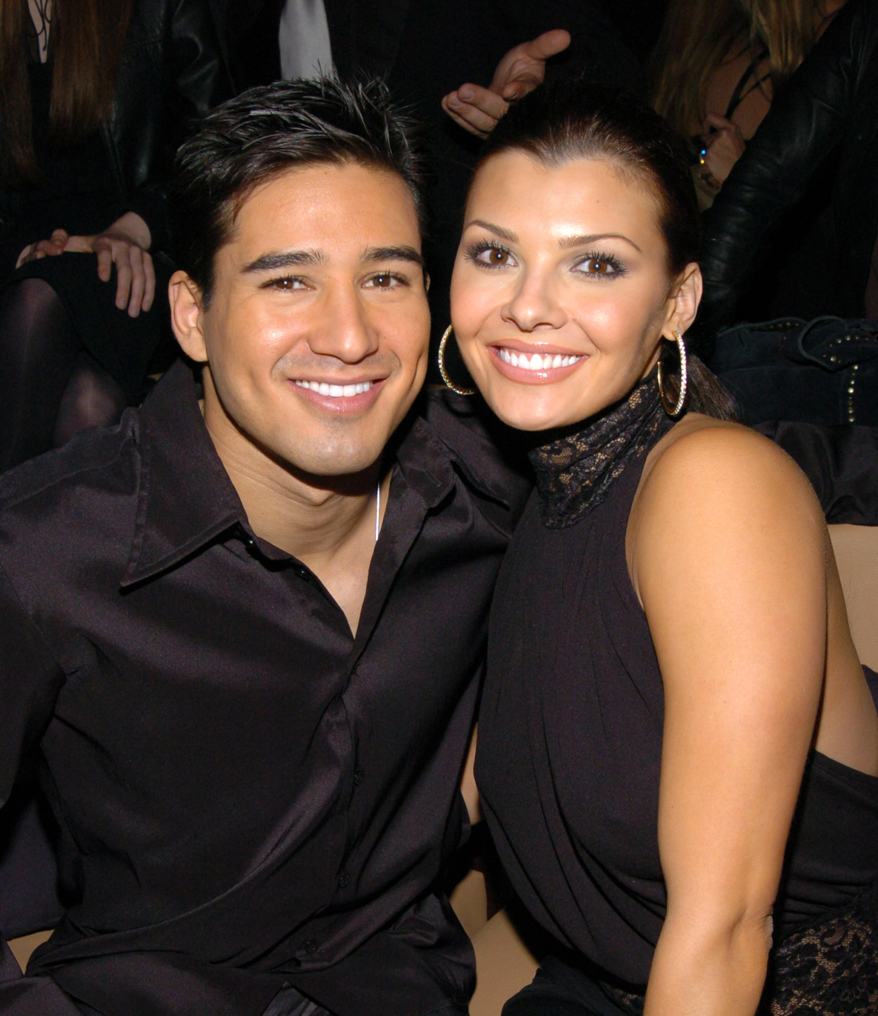 Mario Lopez and Ali Landry attend a launch party during their relationship 